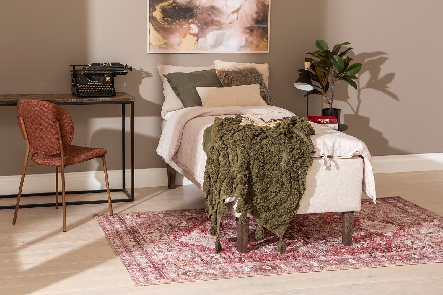 N&L Moon gold muistivaahto runkosänky beige