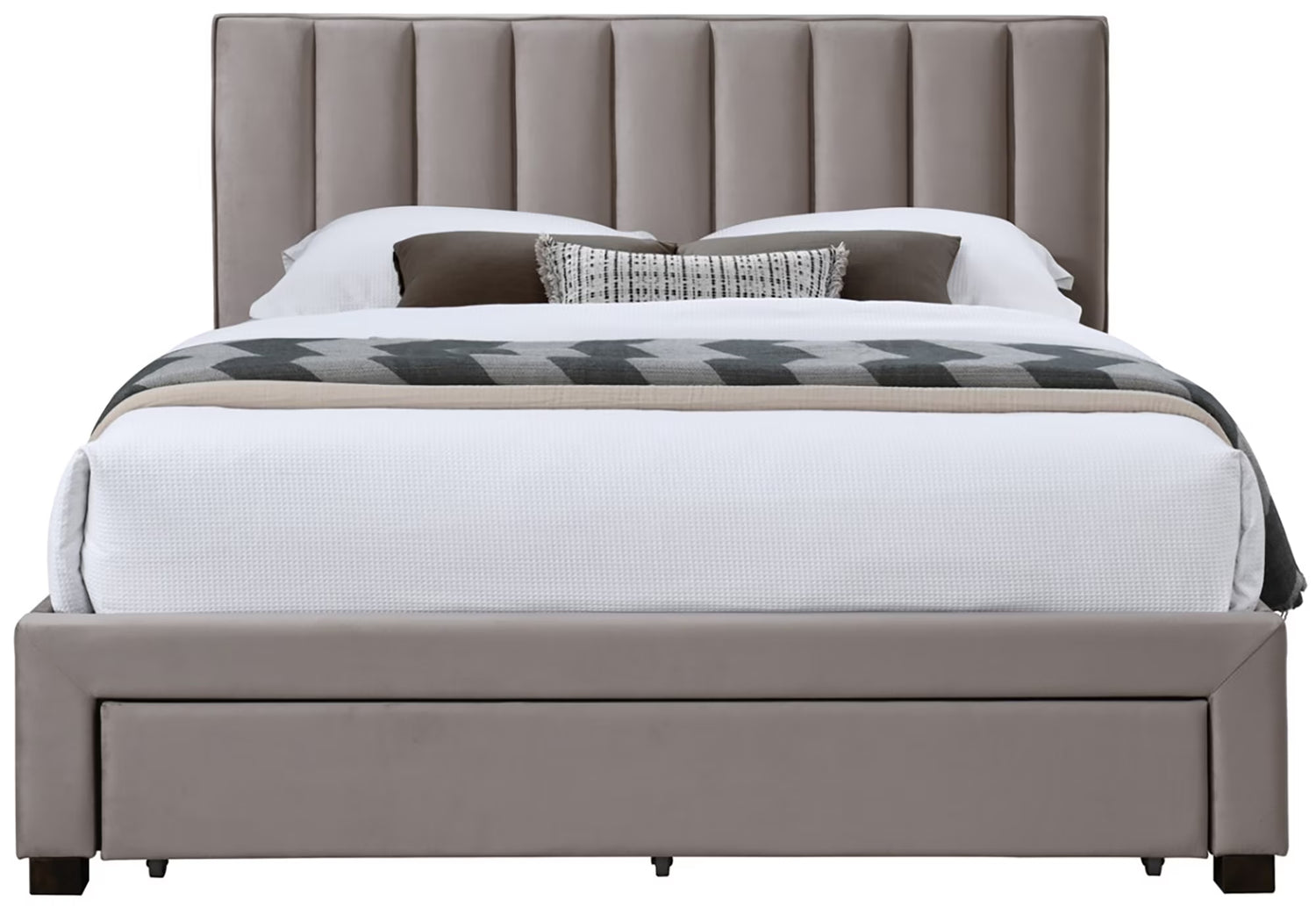 Helmi sängynrunko säilytyslaatikolla