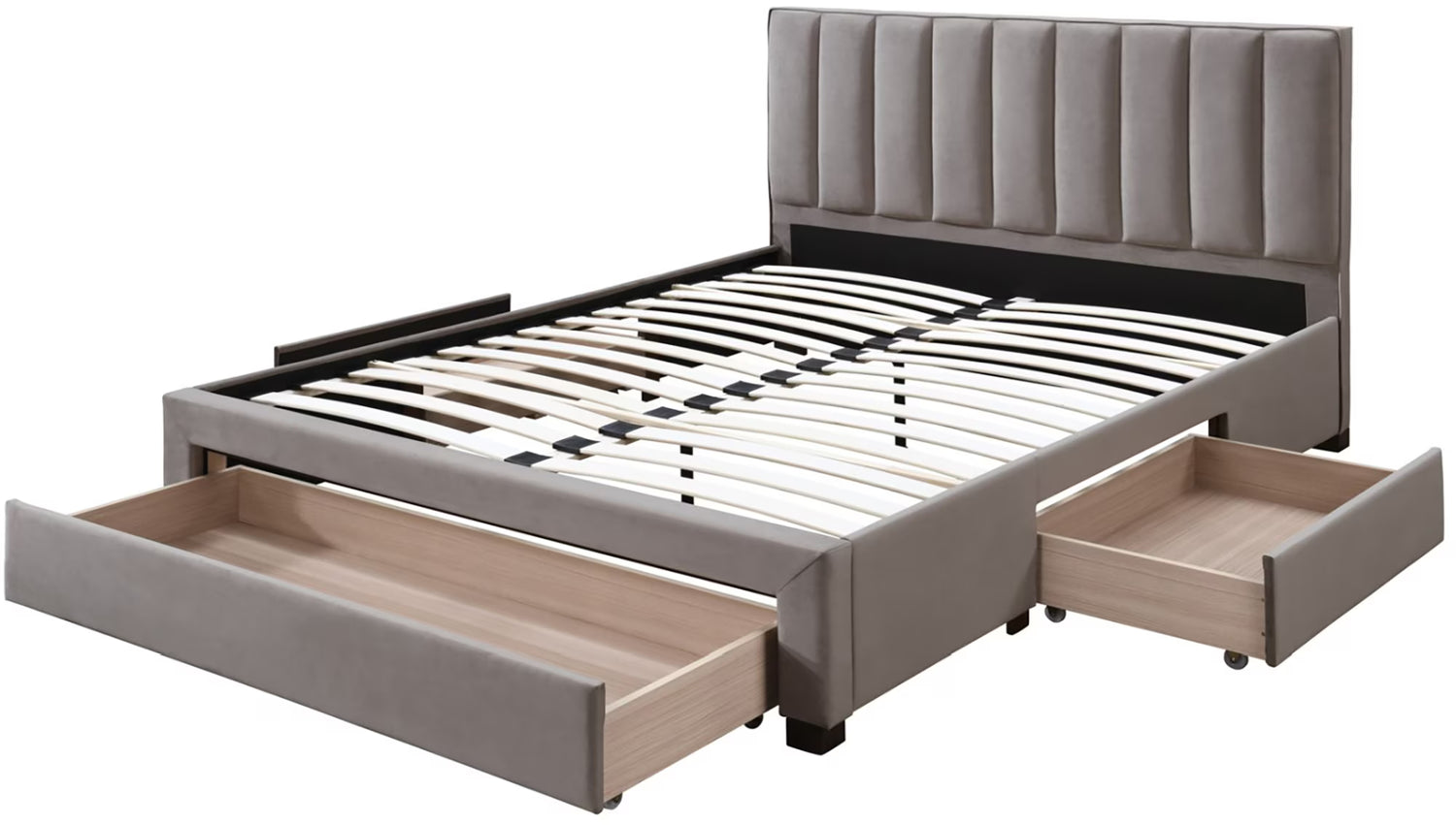 Helmi sängynrunko säilytyslaatikolla