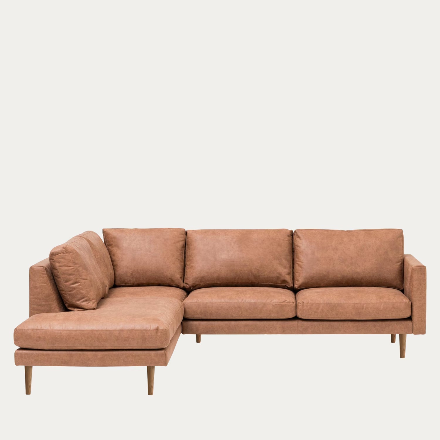 Copenhagen avokulmasohva, bonded konjakki