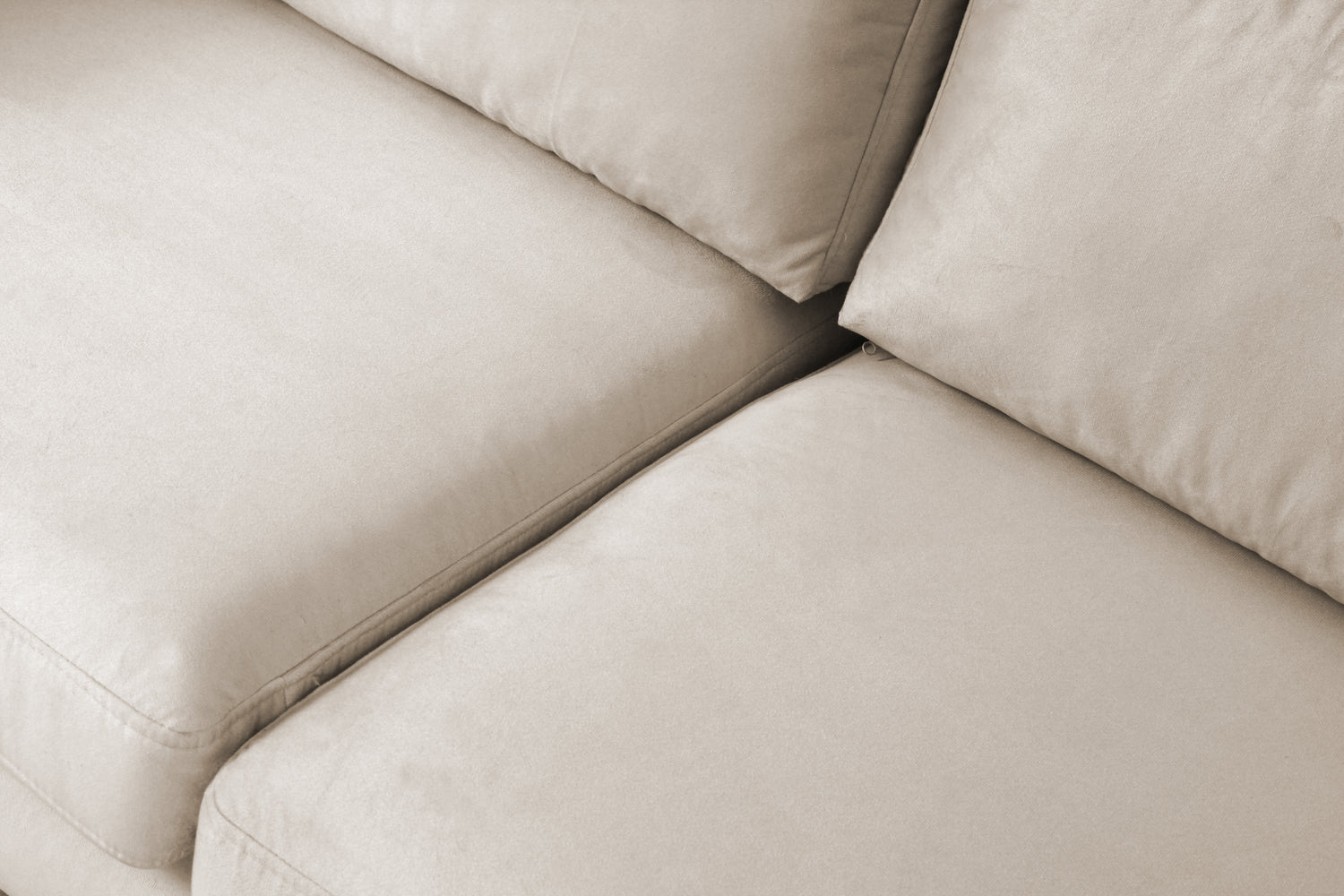 Copenhagen nordic 3-istuttava beige sametti