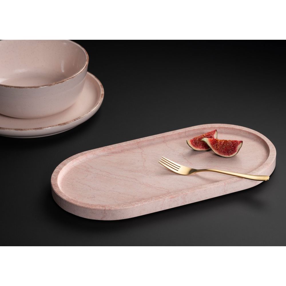 Maku Tarjotin marmoria vaaleanpunainen 30x15 cm