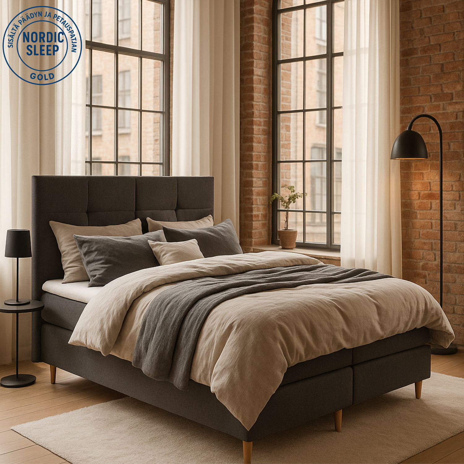 Nordic sleep gold jenkkisänkysetti 180cm