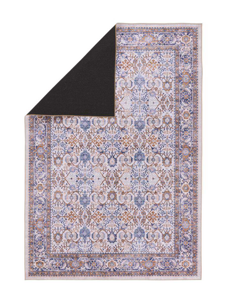 Vallila Jalokivi matto beige-sininen