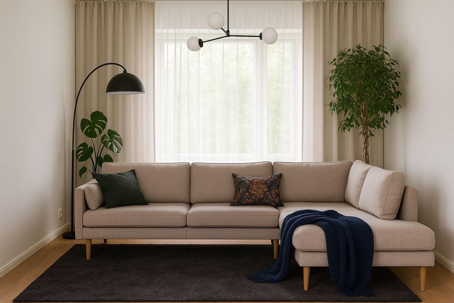 Copenhagen nordic avokulmasohva, Urban beige