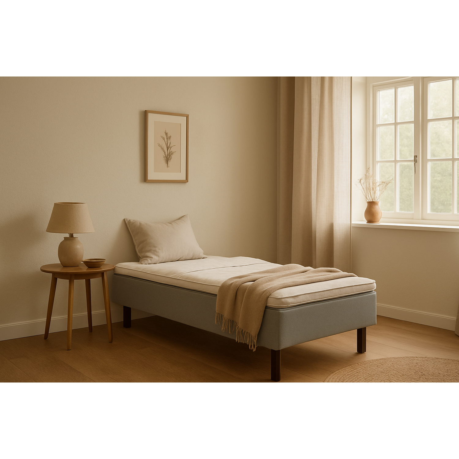 Nordic sleep silver runkosänky 90cm