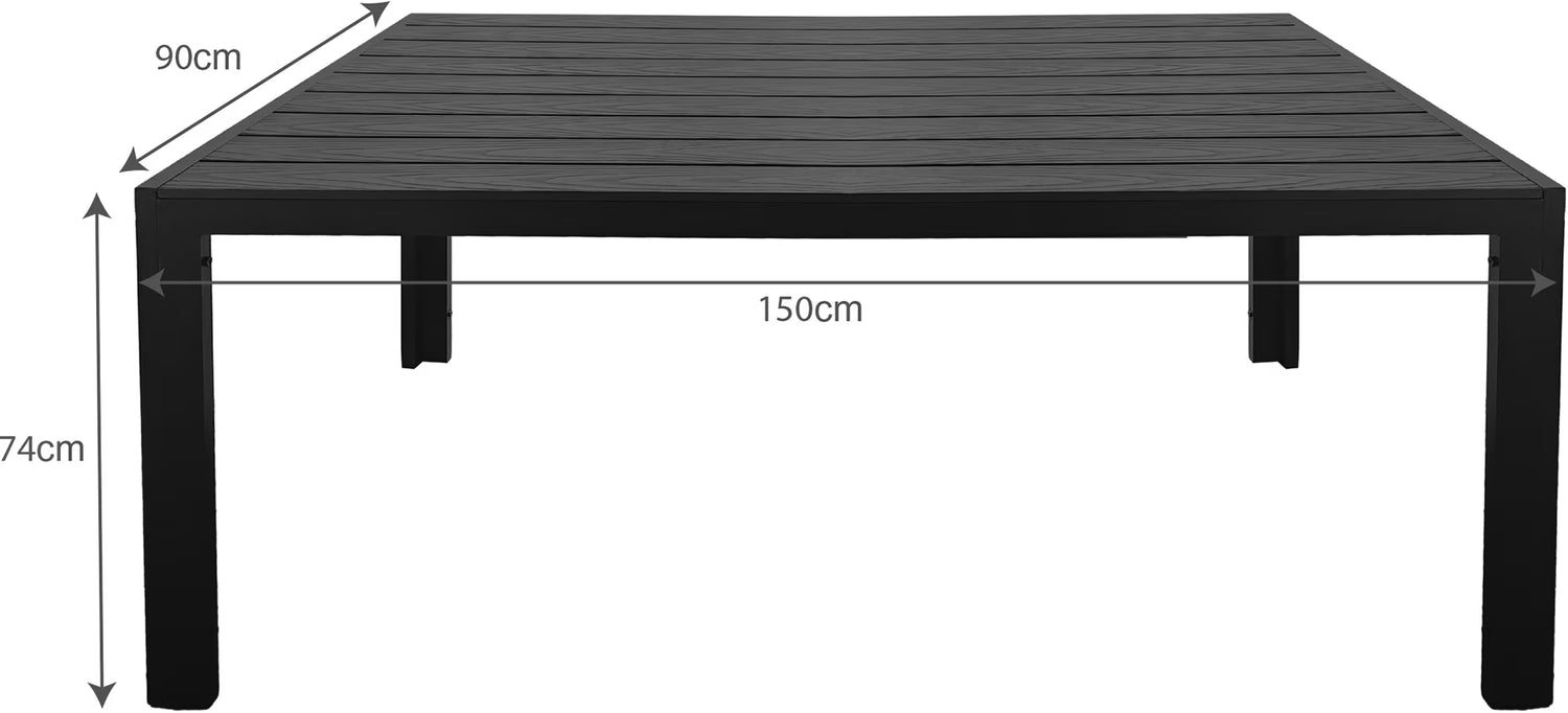 Dakota, ruokapöytä 150-205cm
