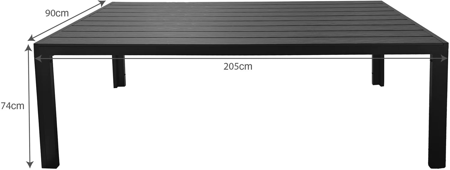 Dakota, ruokapöytä 150-205cm