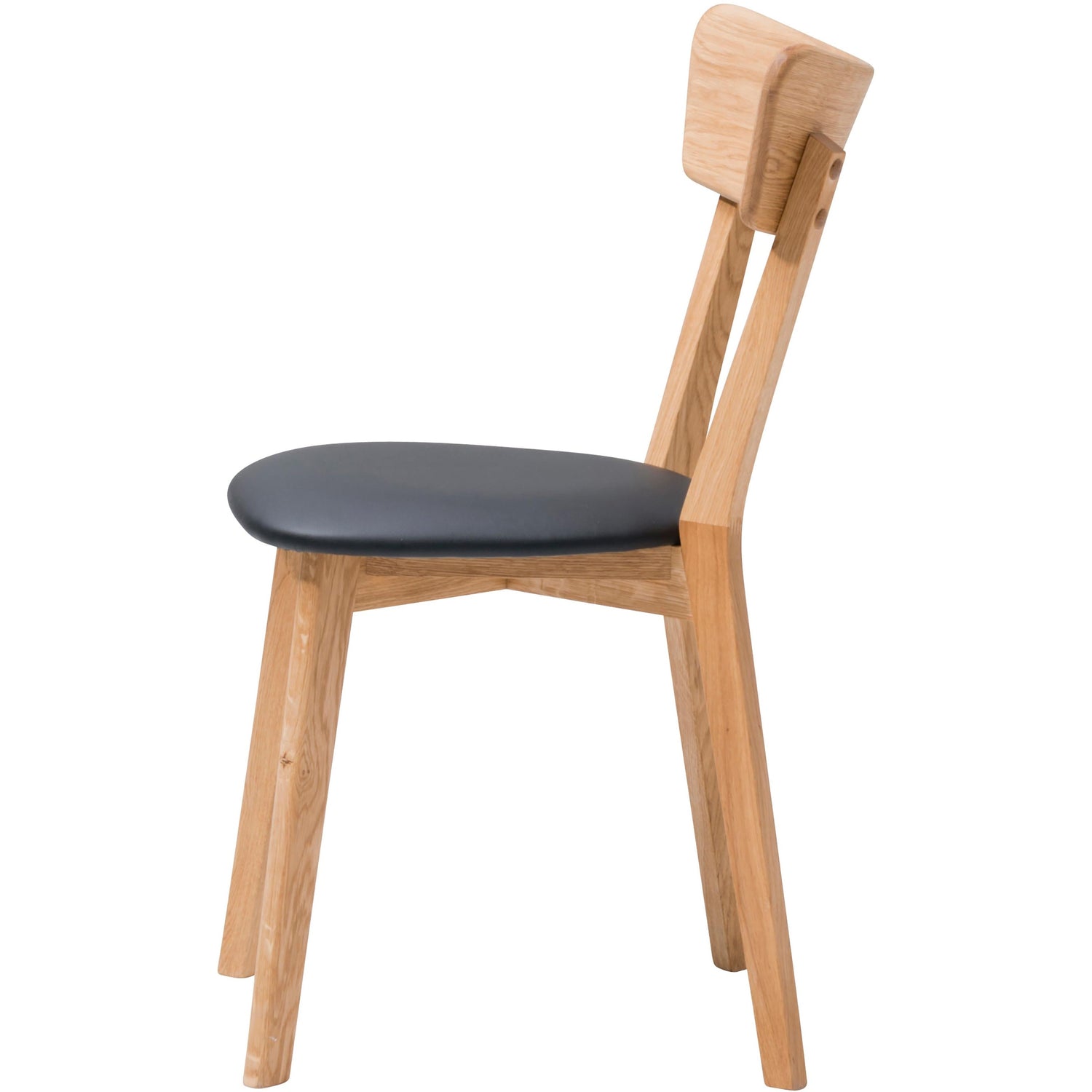 Denny ruokatuoli tammi / musta PU