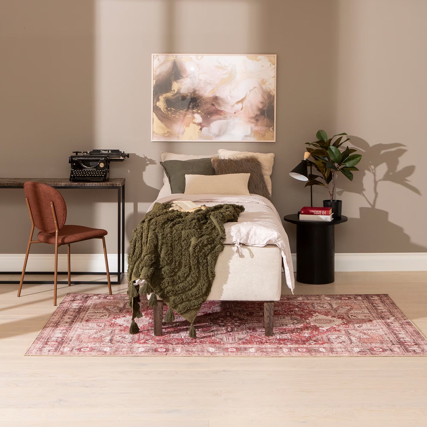 N&L Moon gold muistivaahto runkosänky beige