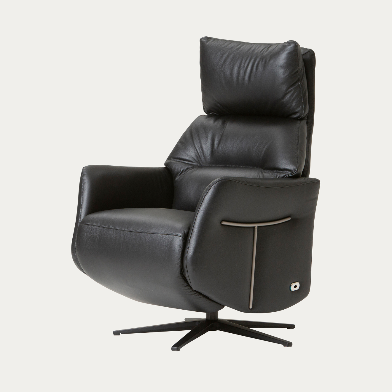 Lorenzo, recliner Musta