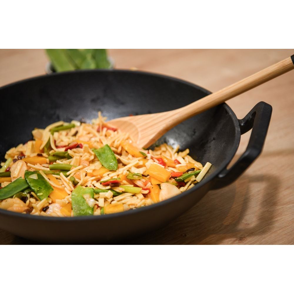 Maku wok, pannu 30cm valurauta
