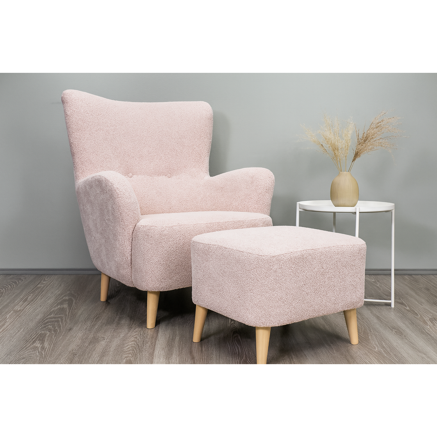 Nuppu, nojatuoli roosa