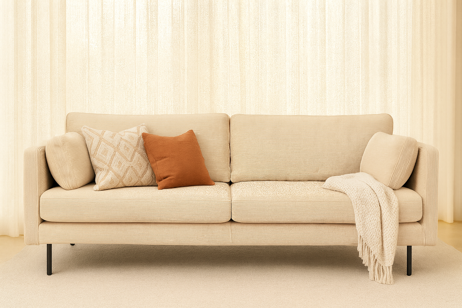 Copenhagen nordic 3-istuttava, Ontario beige