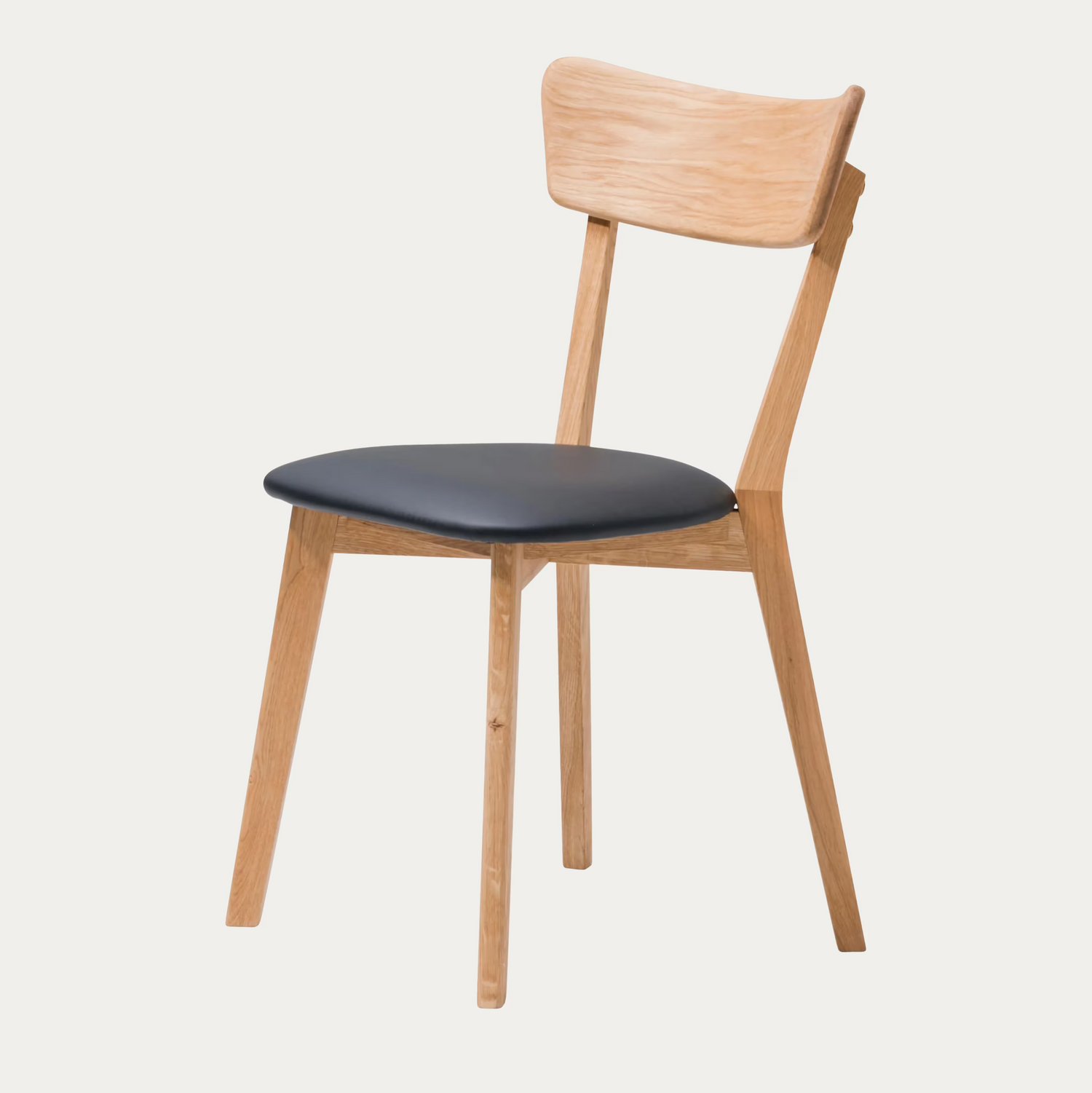 Denny ruokatuoli tammi / musta PU