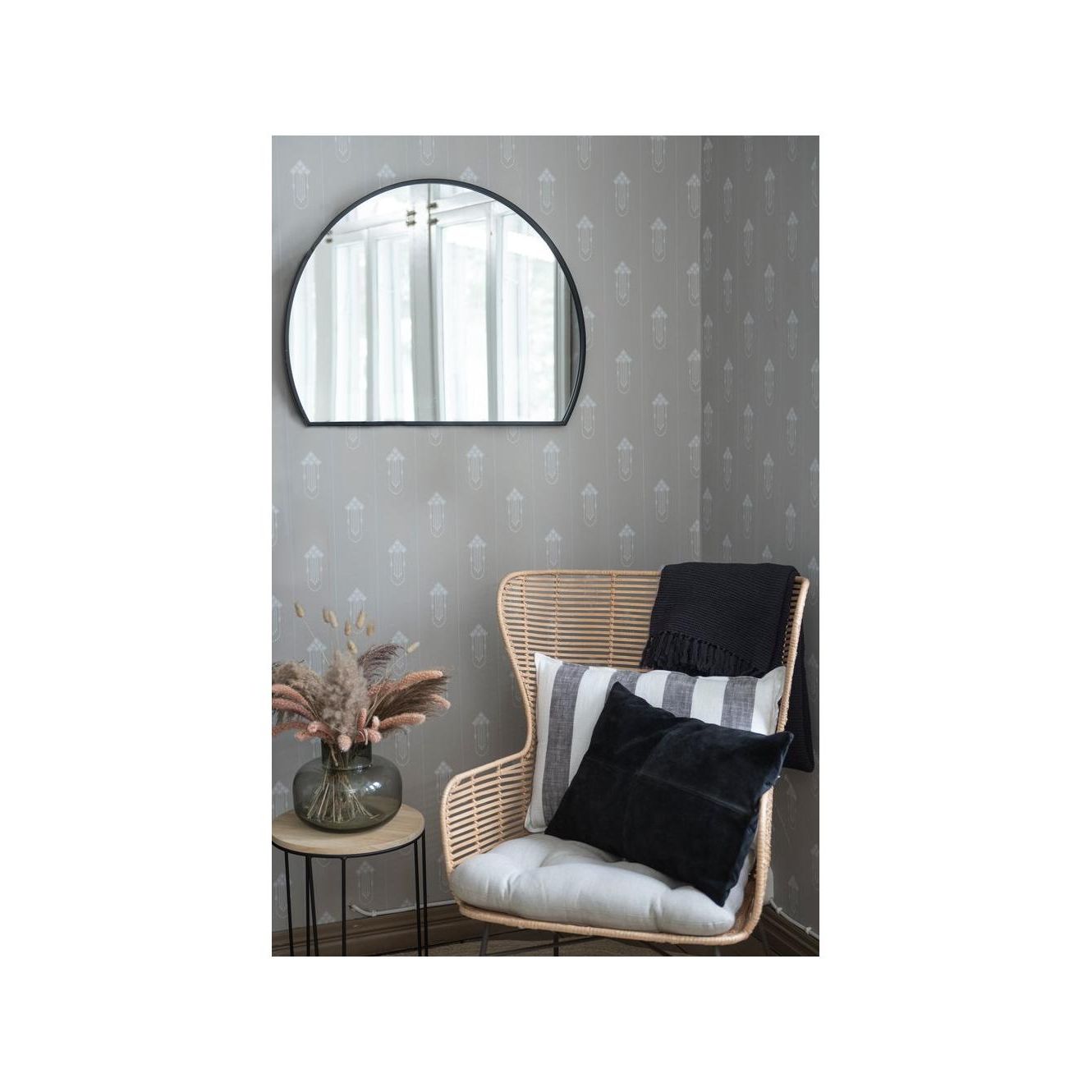 Fanni K Lampi, Seinäpeili musta 80x60 cm