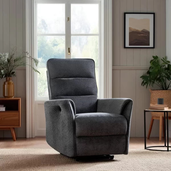 Lumo, lepotuoli recliner tumman harmaa