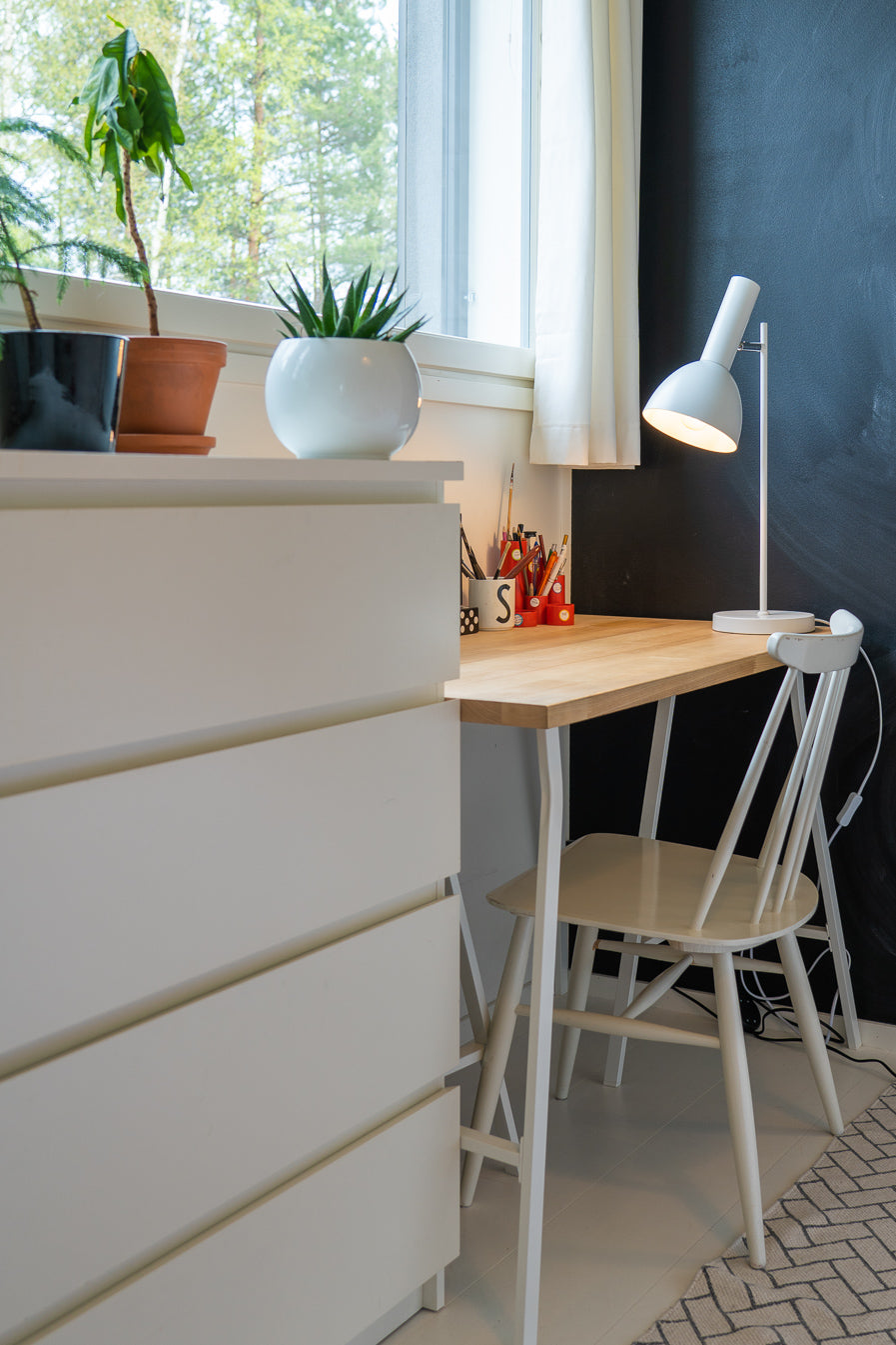 Jack, pöytävalaisin valkoinen