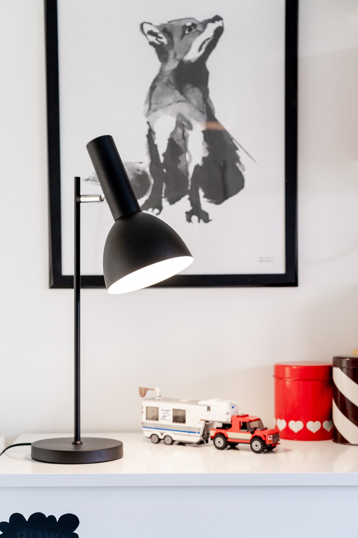 Jack, pöytävalaisin musta