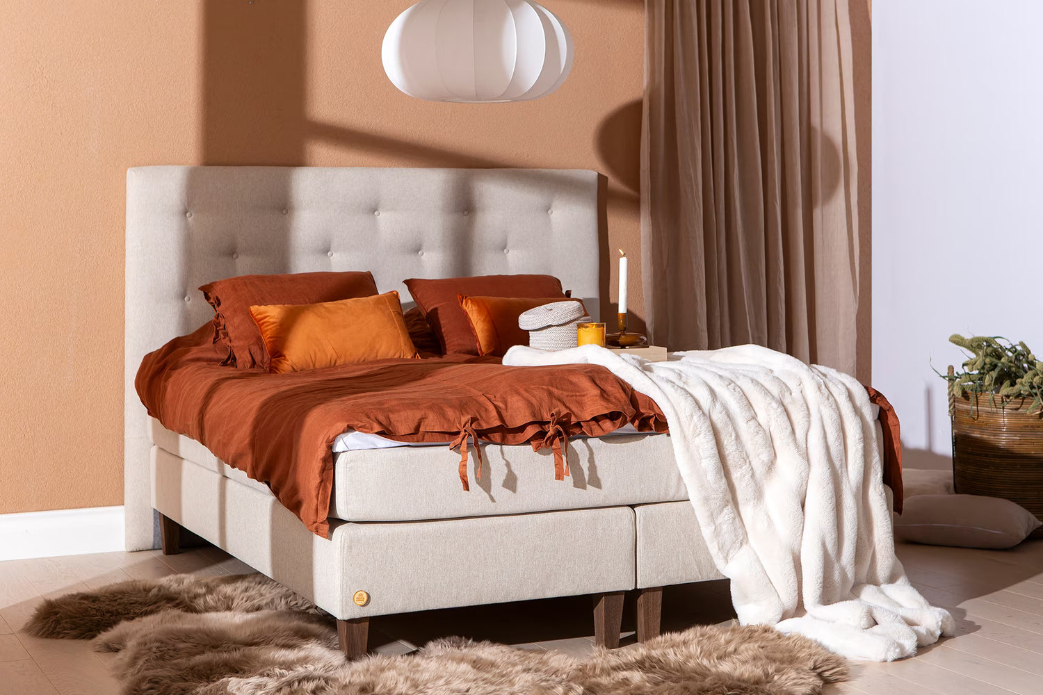 N&L Moon Silver Jenkkisänky beige