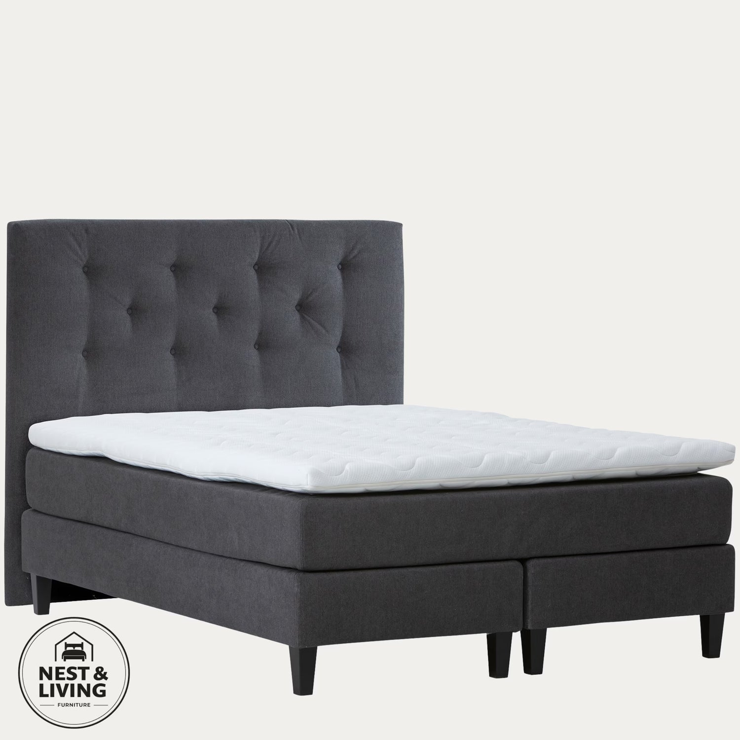 N&L Moon Gold Muistivaahto Jenkkisänky antrasiitti