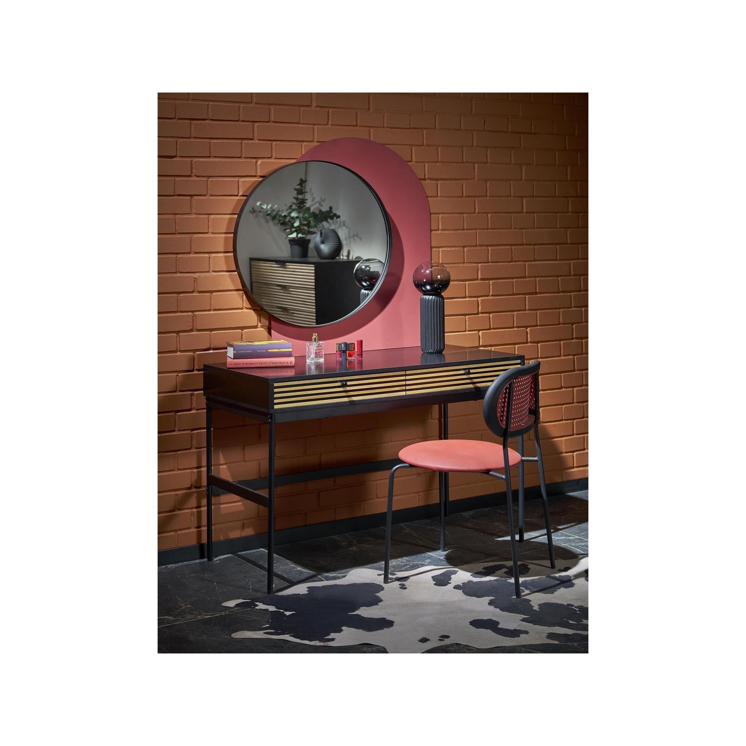 Patina, peili musta 70cm