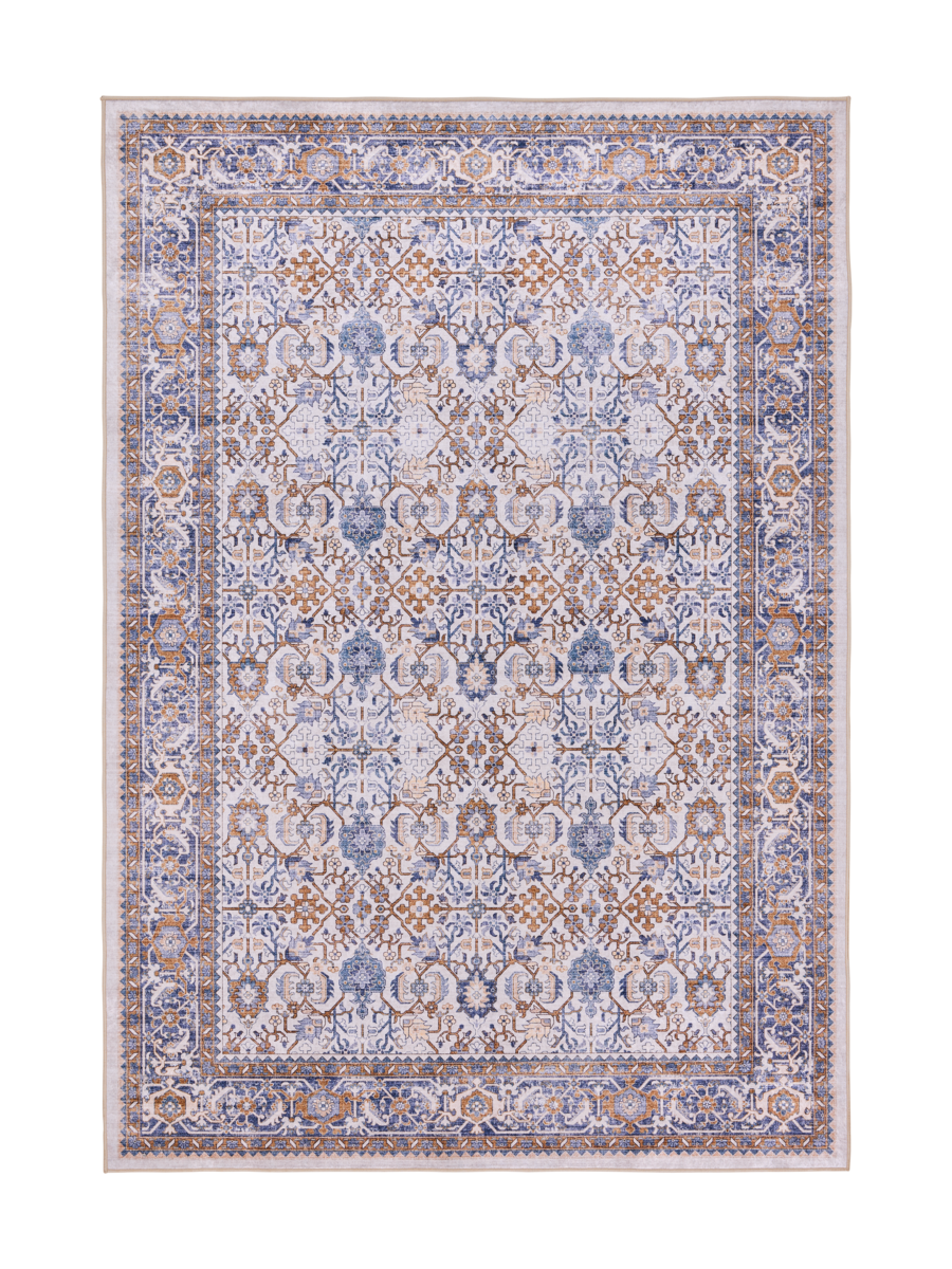 Vallila Jalokivi matto beige-sininen