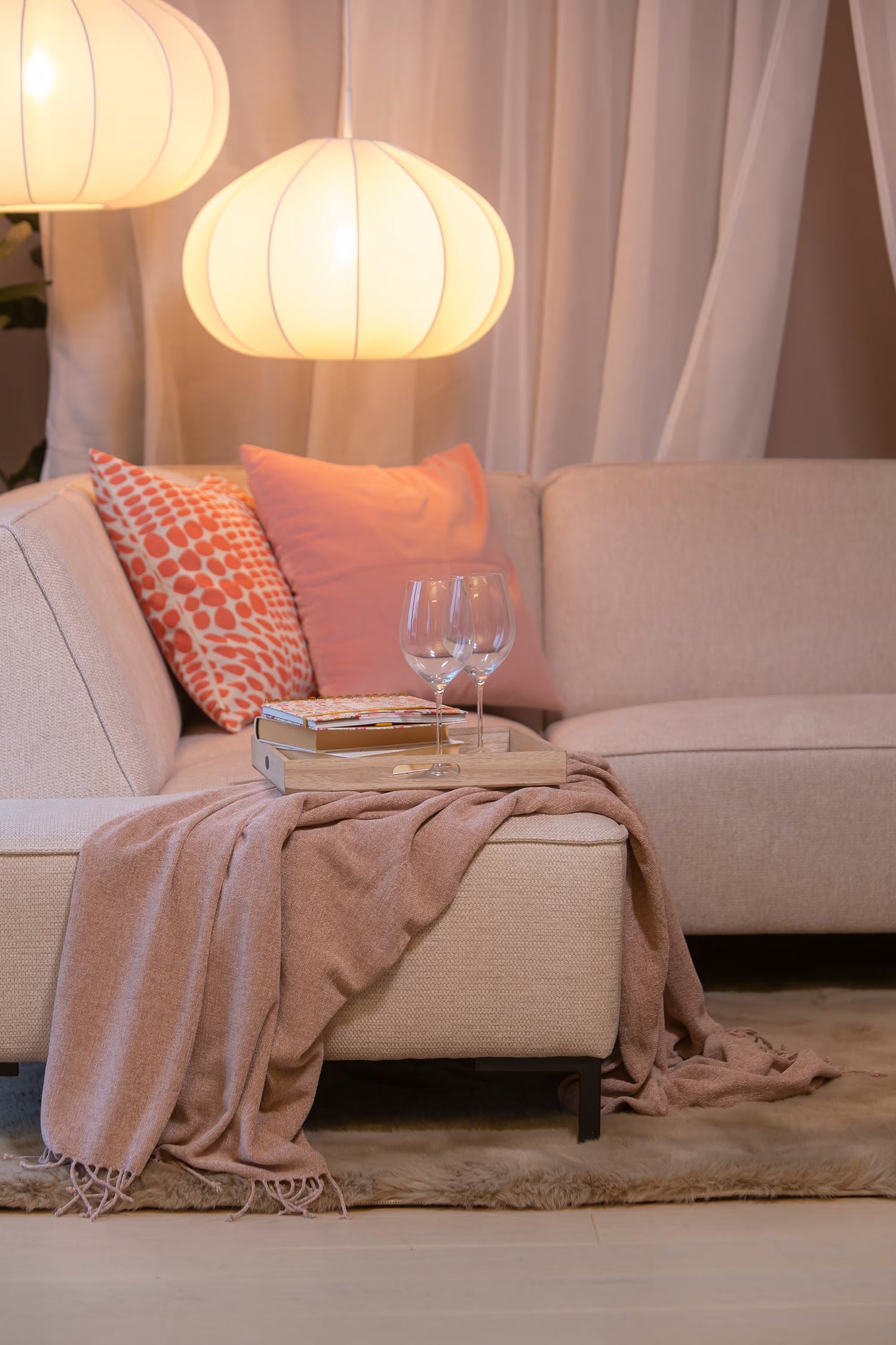 Ribe, avokulmasohva beige